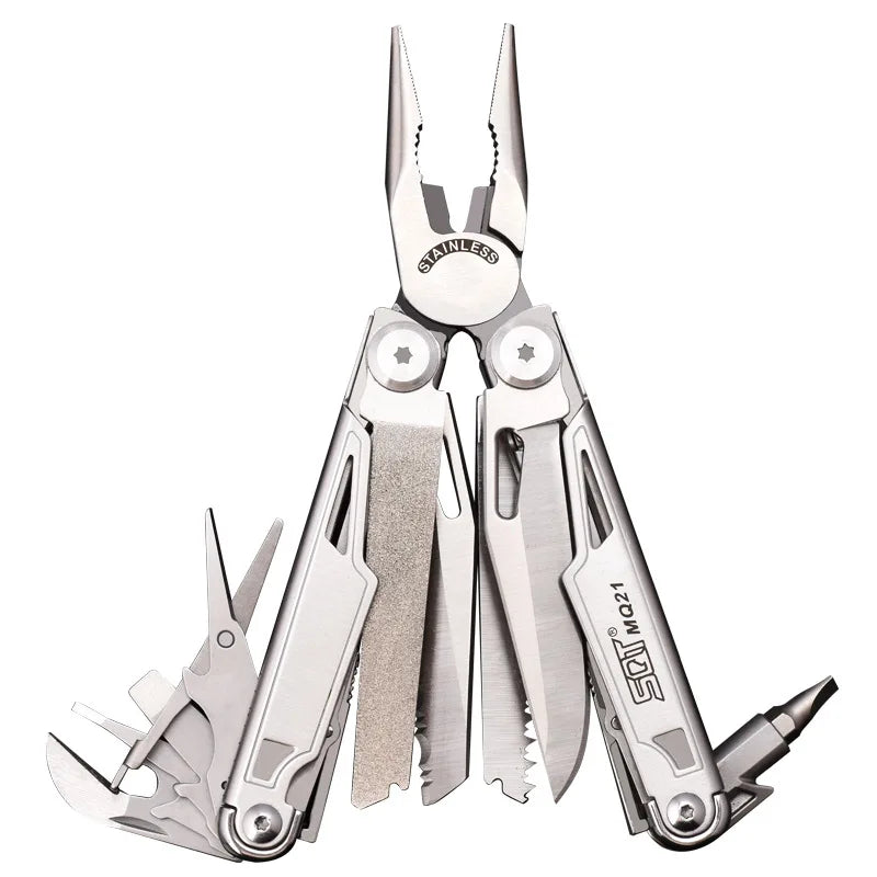 Multi tool multi function survival knife pliers. Bushcraft camping Hiking