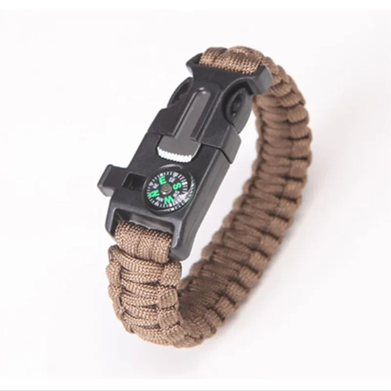 Military, Emergency, Paracord Compass Bracelet, No Fire Starter