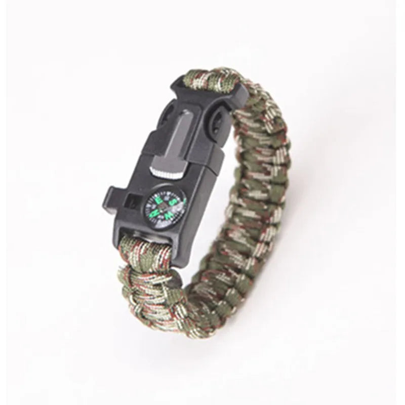 Military, Emergency, Paracord Compass Bracelet, No Fire Starter