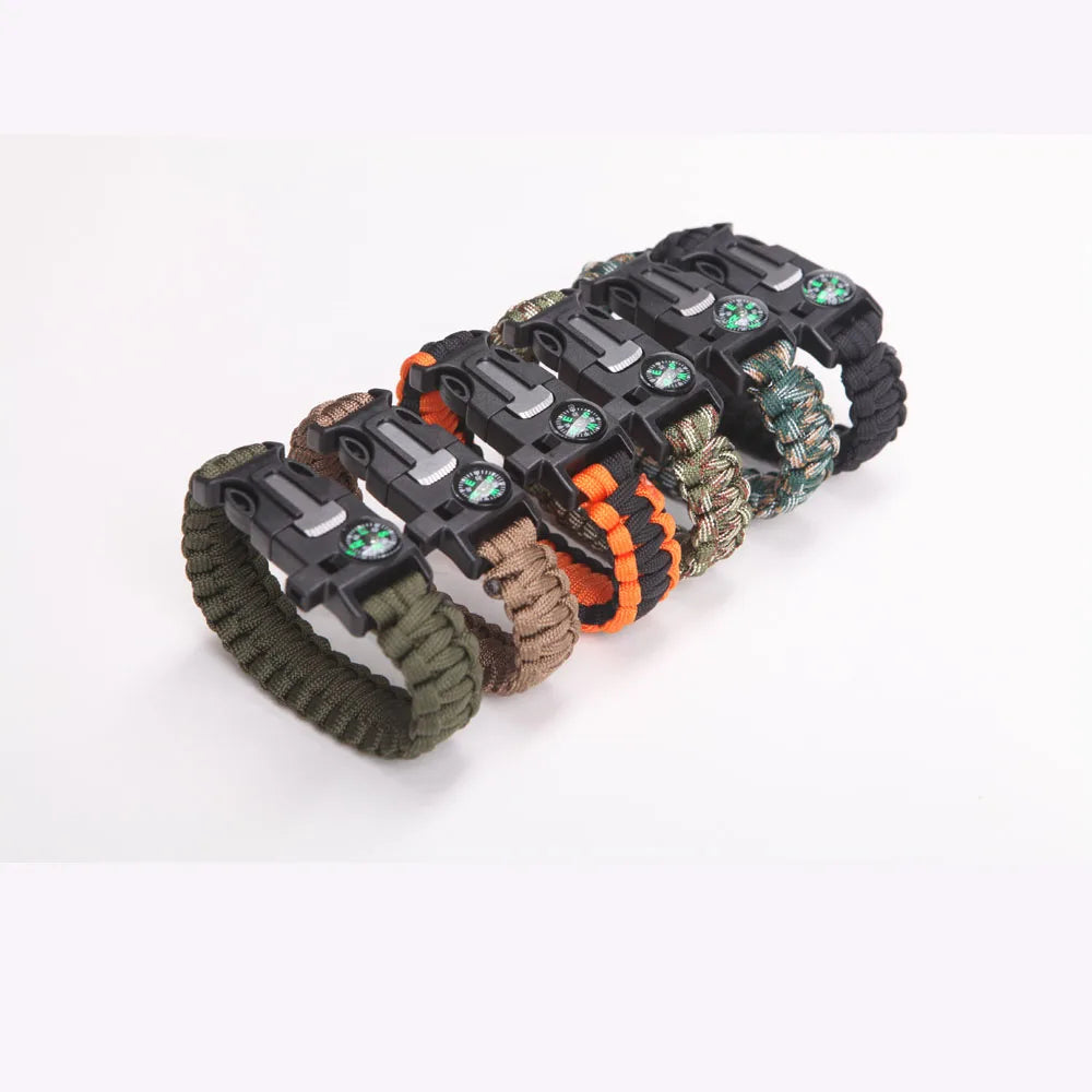 Military, Emergency, Paracord Compass Bracelet, No Fire Starter