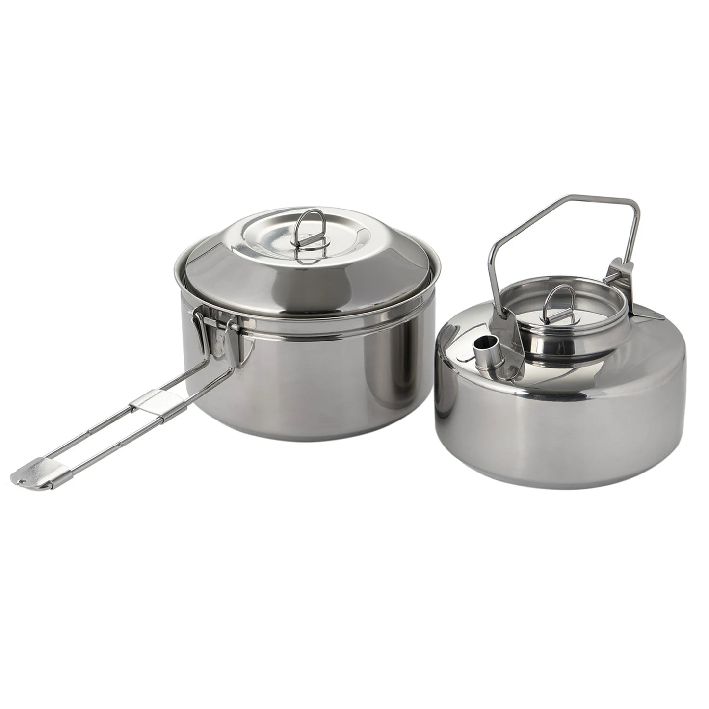 Bushcraft camping cooking pot and kettle