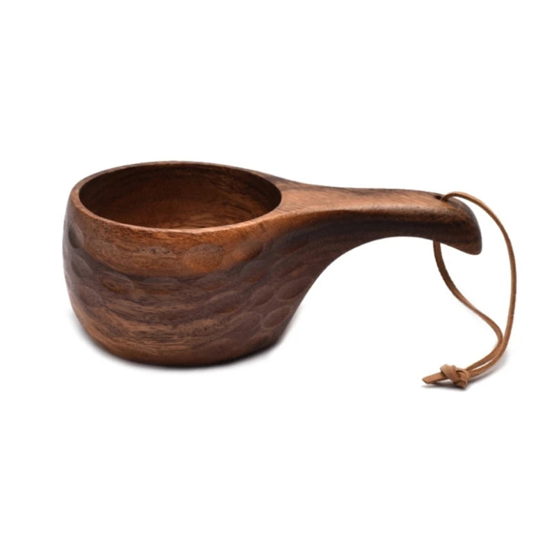 Bushcraft survival camping wooden kuksa cup