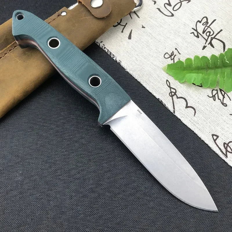 Drop Point Bushcraft Knife, Survival Knife S30 Steel