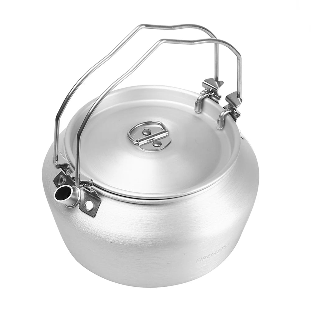 Bushcraft camping aluminium kettle 1.2L