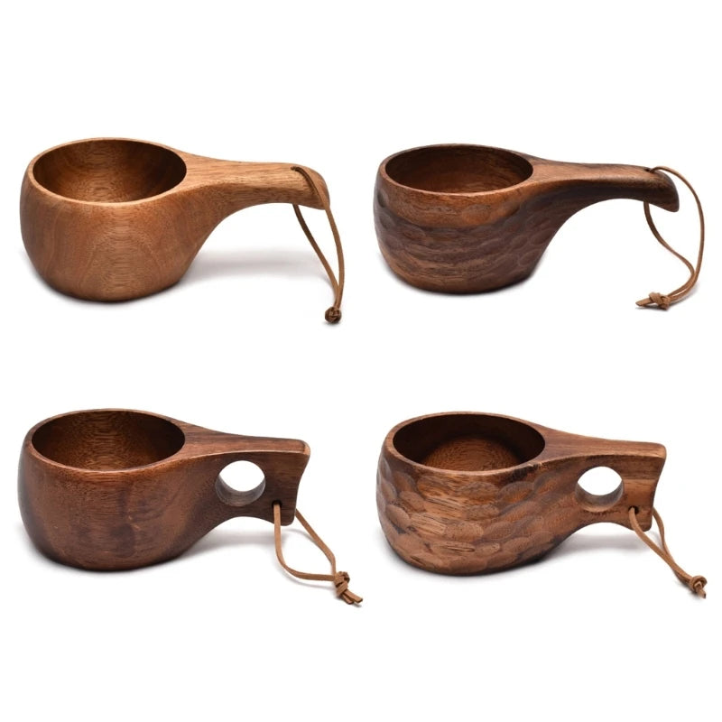 Bushcraft survival camping wooden kuksa cup