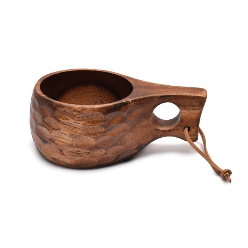 Bushcraft survival camping wooden kuksa cup