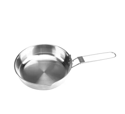 Bushcraft camping stainless steel frying pan